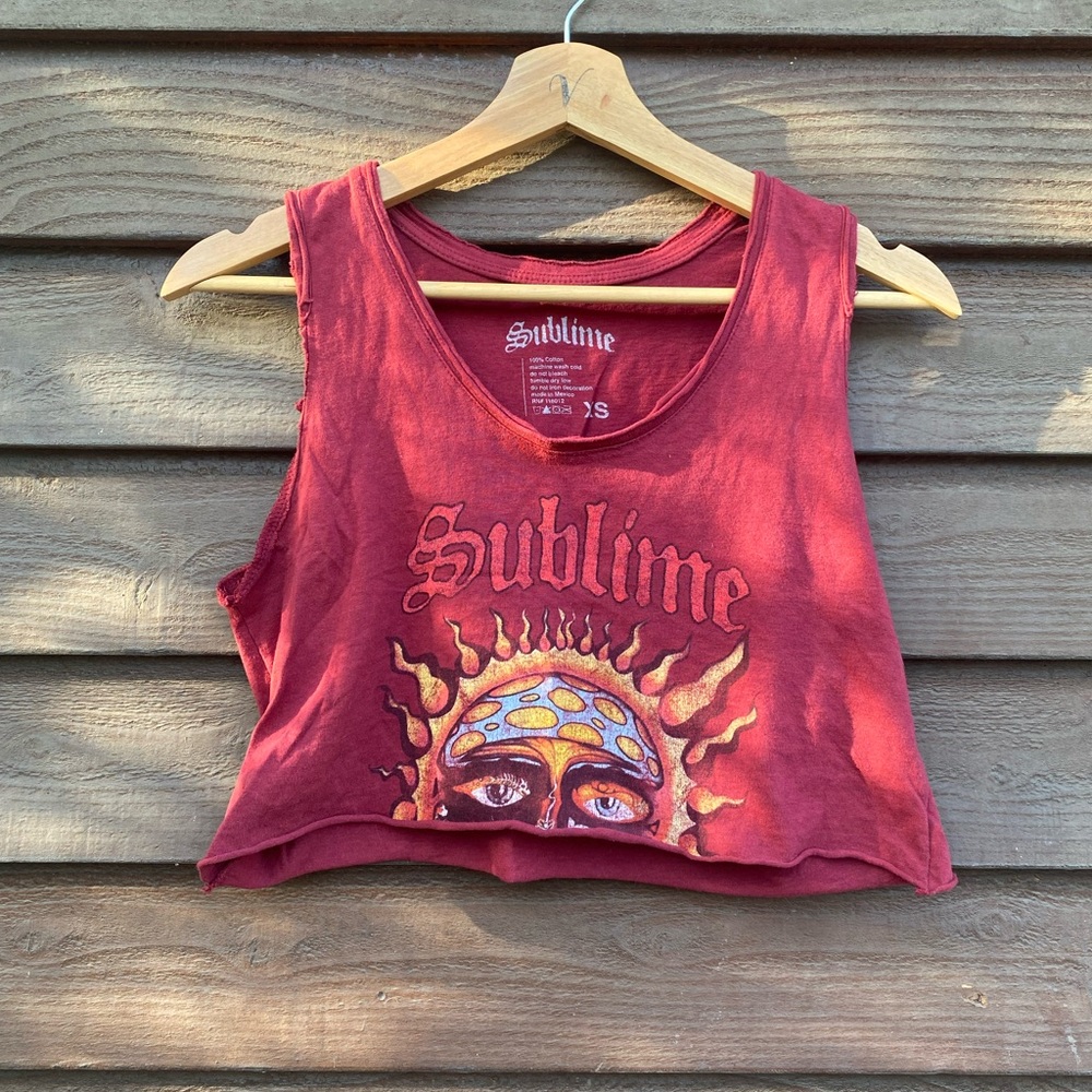 Women's sublime Graphic Crop Top